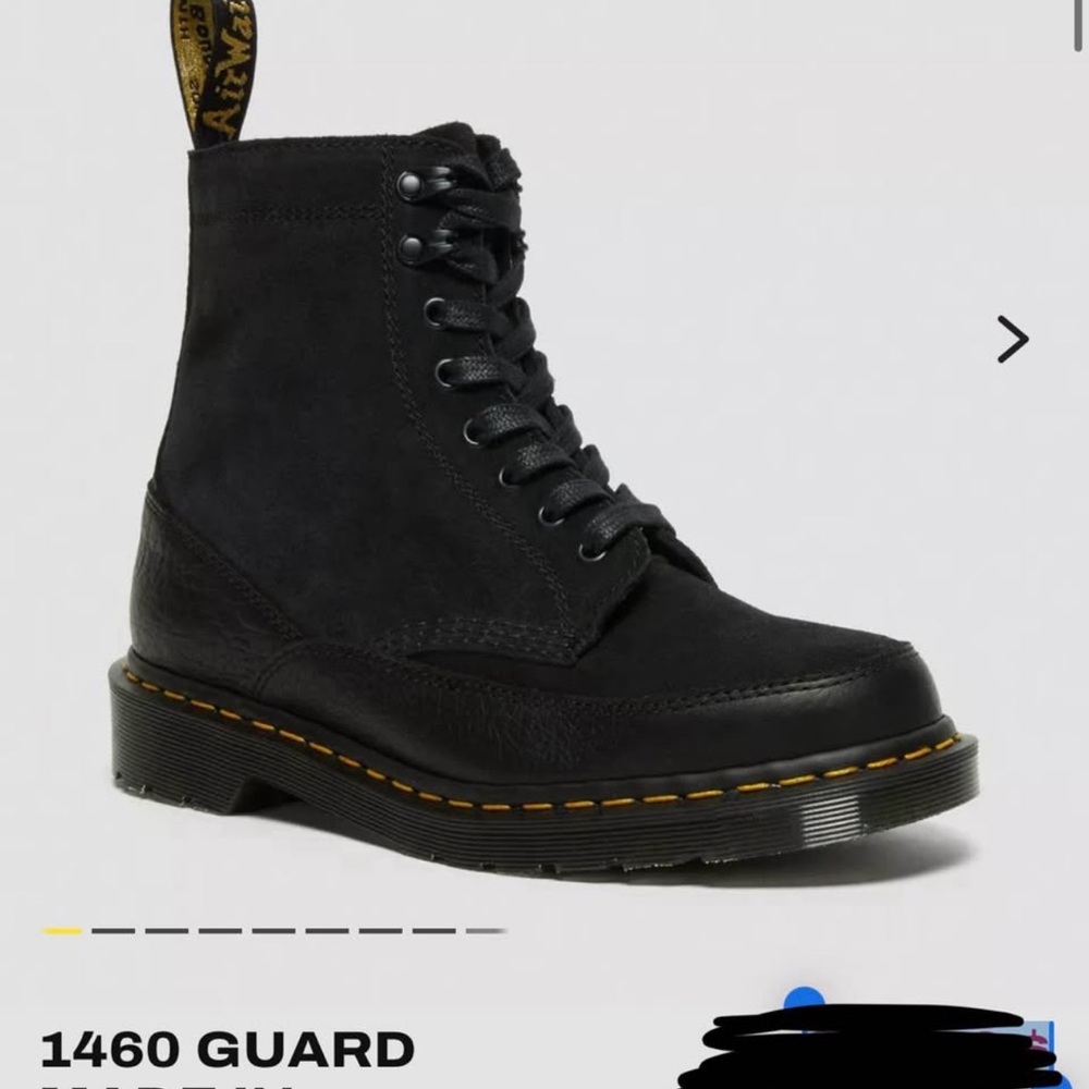 Dr. Martens Black 1460 Guard Boots